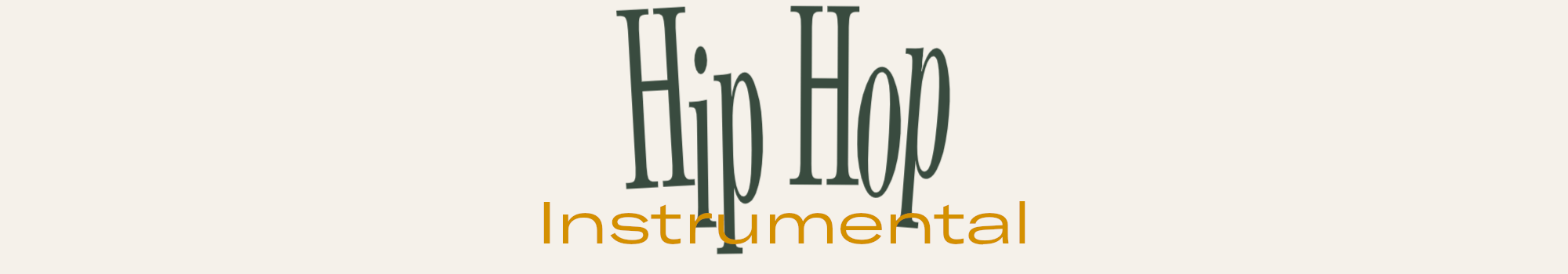 Rubrik till kategori: Hip Hop - Instrumental