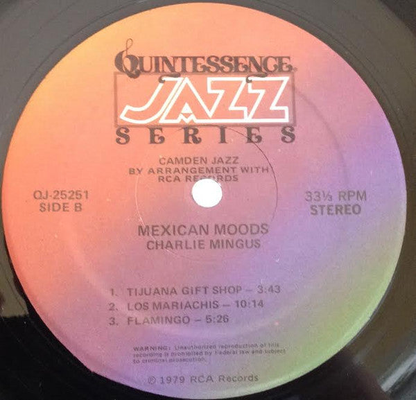 Charlie Mingus ~ Mexican Moods (Vinyl) - Djungel & Jazz