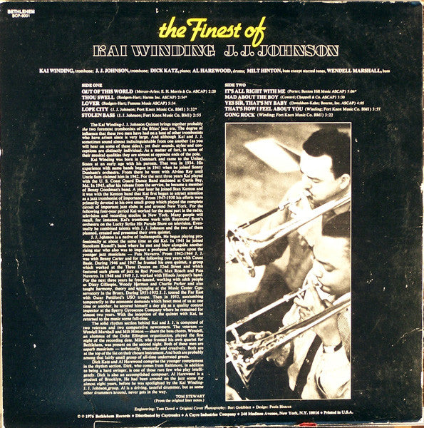 Kai Winding & J.J. Johnson ~ The Finest Of K & JJ (Vinyl) - Djungel & Jazz