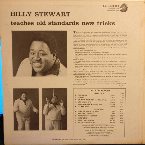 Billy Stewart ~ Billy Stewart Teaches Old Standards New Tricks (Vinyl) - Djungel & Jazz