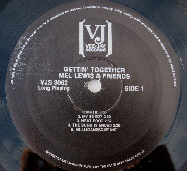 Mel Lewis & Friends ~ Gettin' Together (Vinyl) - Djungel & Jazz