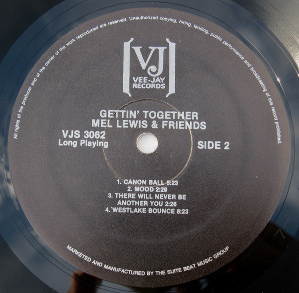 Mel Lewis & Friends ~ Gettin' Together (Vinyl) - Djungel & Jazz