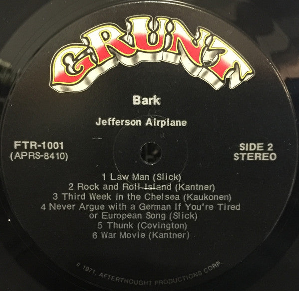 Jefferson Airplane ~ Bark (Vinyl) - Djungel & Jazz
