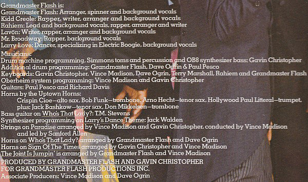 Grandmaster Flash ~ They Said It Couldn't Be Done (Vinyl) - Djungel & Jazz