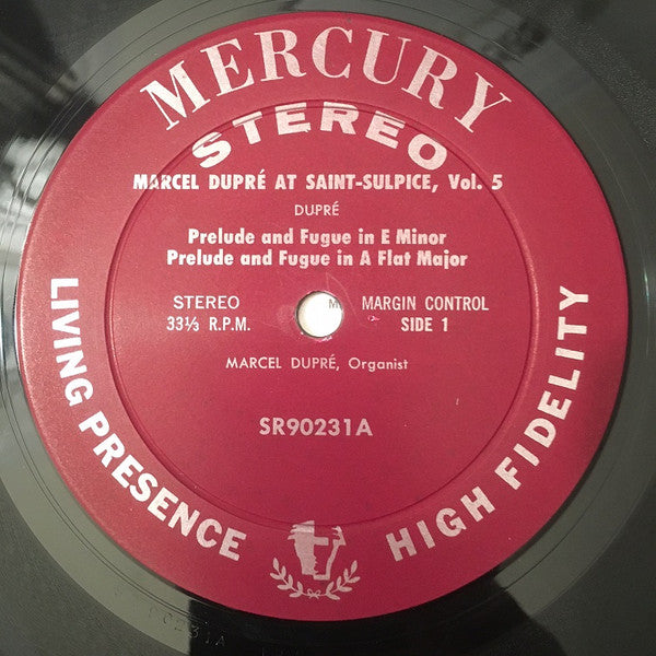 Marcel Dupré And Olivier Messiaen ~ Marcel Dupré At Saint-Sulpice Vol. 5 (Vinyl) - Djungel & Jazz