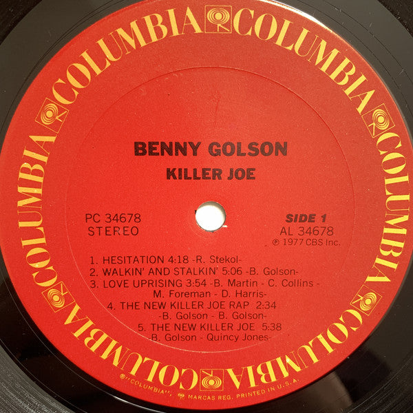 Benny Golson : Killer Joe (LP, Album, Ter)