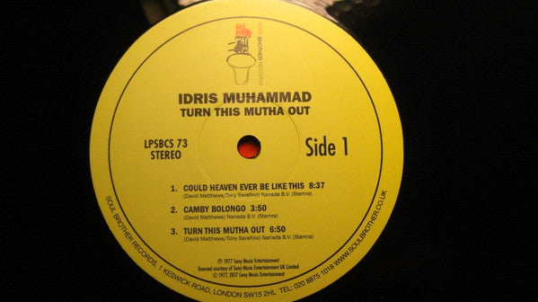 Idris Muhammad ~ Turn This Mutha Out (Vinyl) - Djungel & Jazz