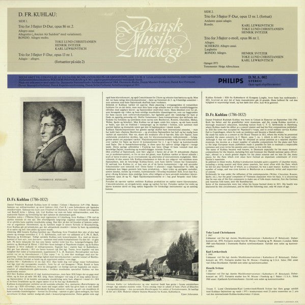 Daniel Friedrich Rudolph Kuhlau ~ Trio For 3 Fløjter (Vinyl) - Djungel & Jazz