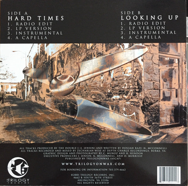 Doujah Raze ~ Hard Times / Looking Up (Vinyl) - Djungel & Jazz