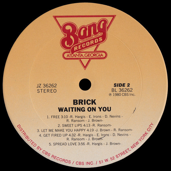 Brick ~ Waiting On You (Vinyl) - Djungel & Jazz