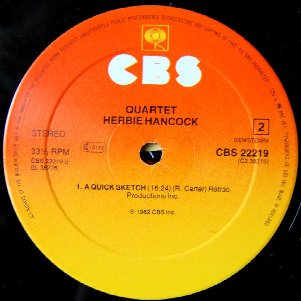 Herbie Hancock ~ Quartet (Vinyl) - Djungel & Jazz