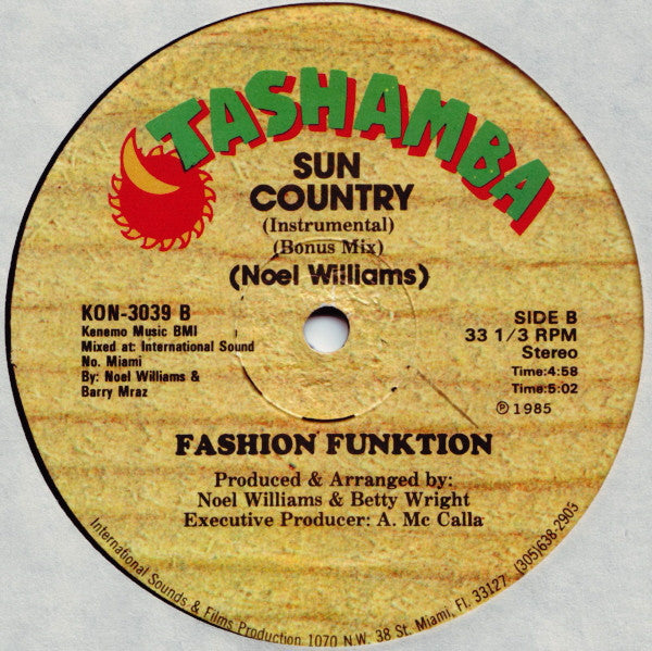 Fashion Funktion ~ Sun Country (Vinyl) - Djungel & Jazz