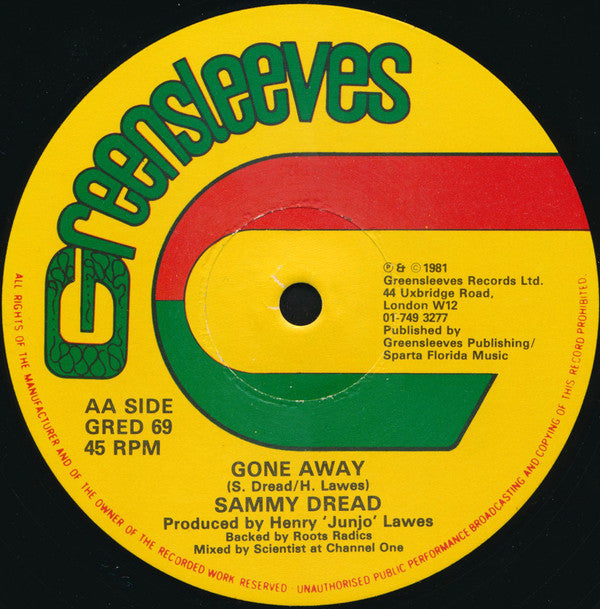 Don McCarlos & Captain Sinbad / Sammy Dread ~ I'm Not Crazy / Gone Away (Vinyl) - Djungel & Jazz
