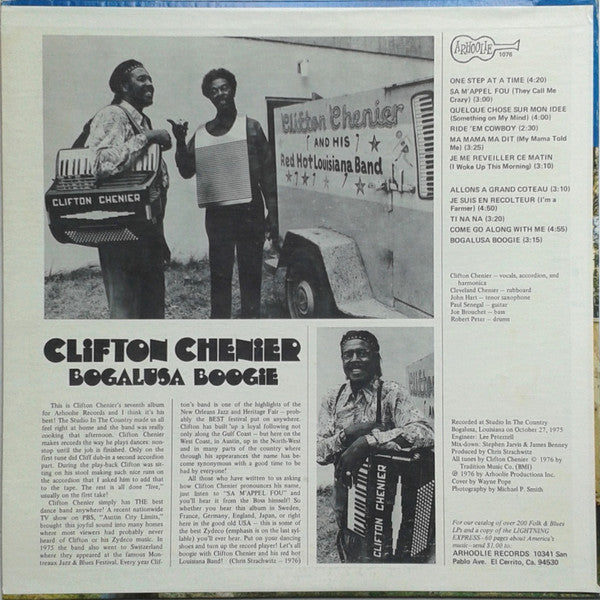 Clifton Chenier ~ Bogalusa Boogie (Vinyl) - Djungel & Jazz