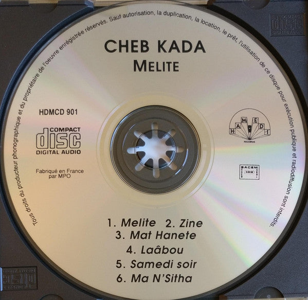 Cheb Kada ~ Melite (Vinyl) - Djungel & Jazz