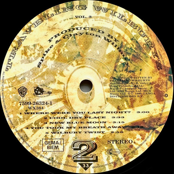 Traveling Wilburys ~ Vol. 3 (Vinyl) - Djungel & Jazz