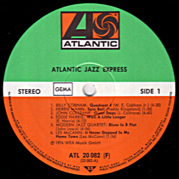 Various ~ Atlantic Jazz-Express (Vinyl) - Djungel & Jazz