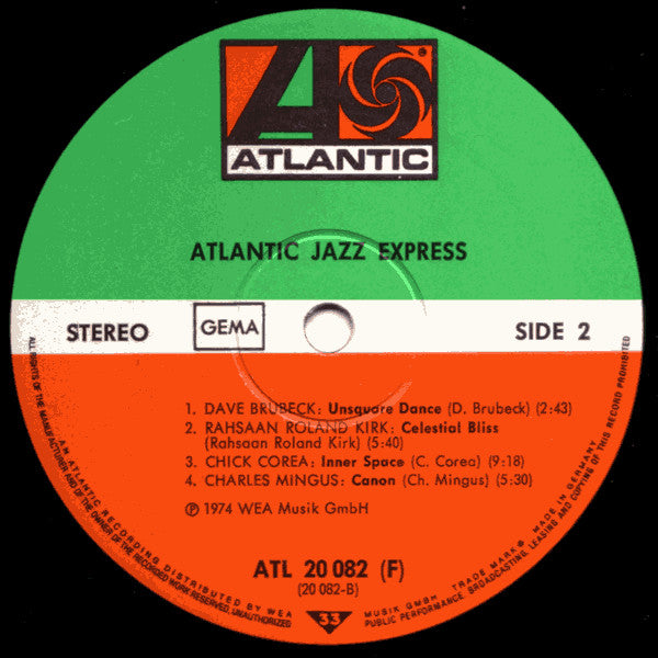 Various ~ Atlantic Jazz-Express (Vinyl) - Djungel & Jazz
