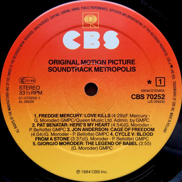 Various ~ Metropolis (Original Motion Picture Soundtrack) (Vinyl) - Djungel & Jazz