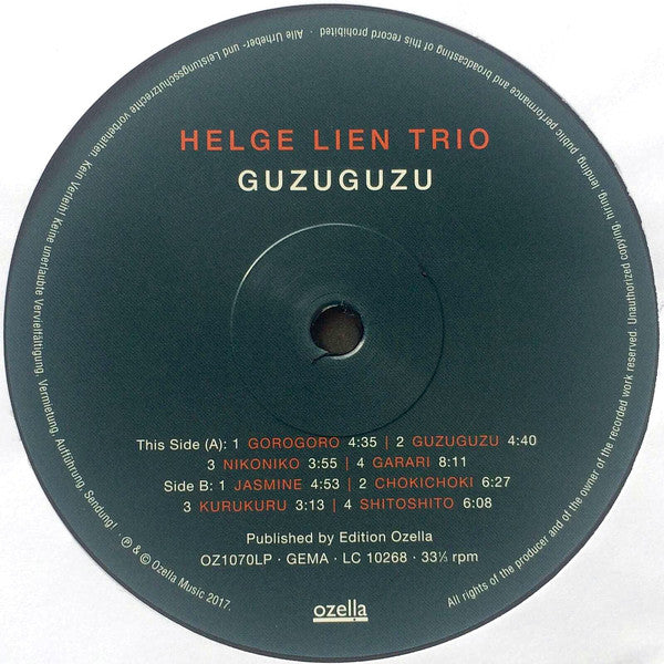 Helge Lien Trio ~ Guzuguzu (Vinyl) - Djungel & Jazz