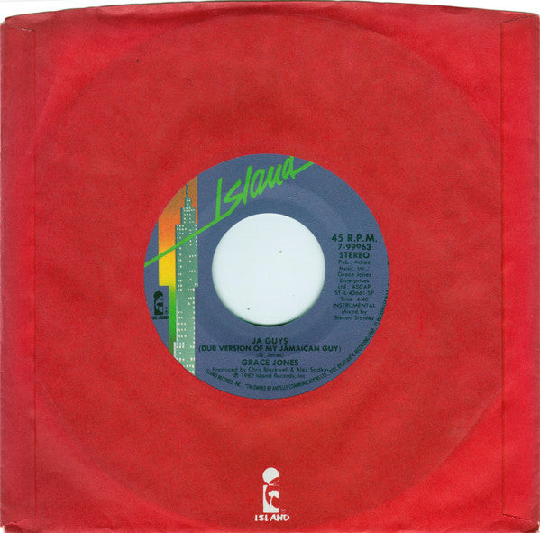 Grace Jones : Nipple To The Bottle (7", Single)