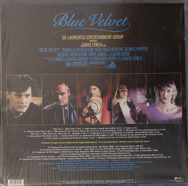 Angelo Badalamenti ~ Blue Velvet (Original Motion Picture Soundtrack) (Vinyl) - Djungel & Jazz
