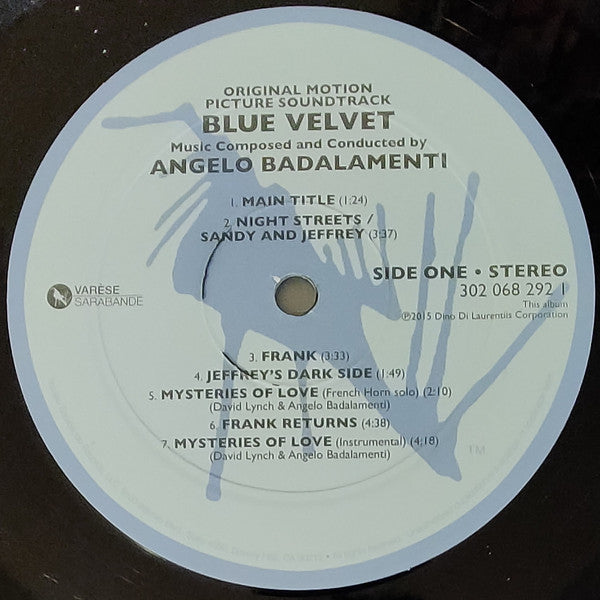 Angelo Badalamenti ~ Blue Velvet (Original Motion Picture Soundtrack) (Vinyl) - Djungel & Jazz
