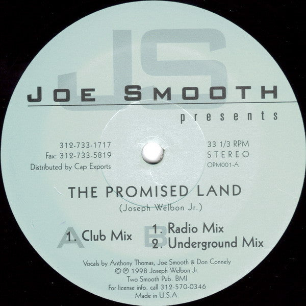 Joe Smooth : The Promised Land (12")