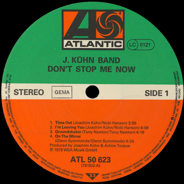 J. Kühn Band ~ Don't Stop Me Now (Vinyl) - Djungel & Jazz