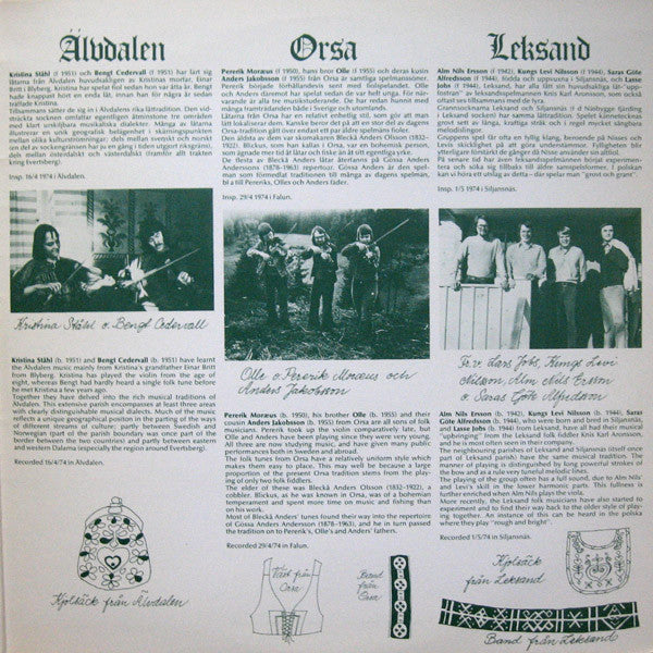 Various ~ Unga Dalaspelmän (Vinyl) - Djungel & Jazz
