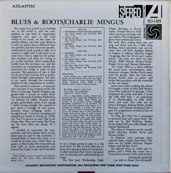 Charles Mingus ~ Blues & Roots (Vinyl) - Djungel & Jazz