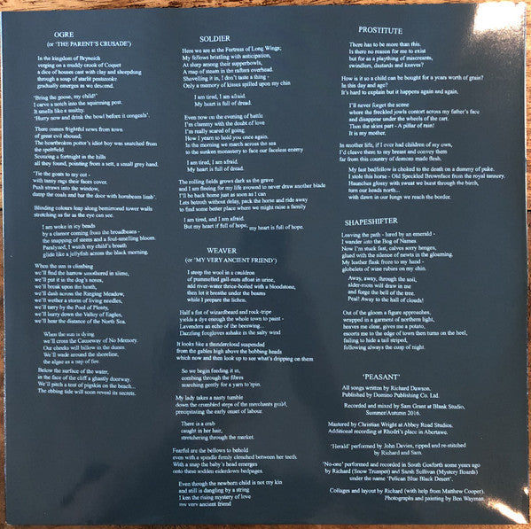 Richard Dawson ~ Peasant (Vinyl) - Djungel & Jazz