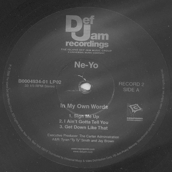 Ne-Yo ~ In My Own Words (Vinyl) - Djungel & Jazz