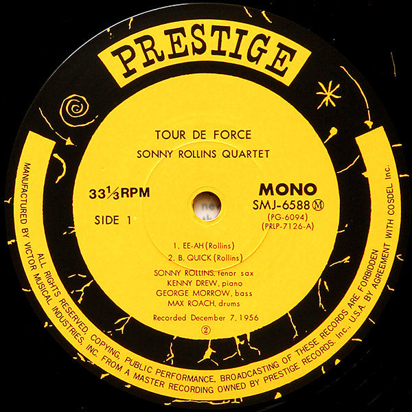 Sonny Rollins ~ Tour De Force (Vinyl) - Djungel & Jazz