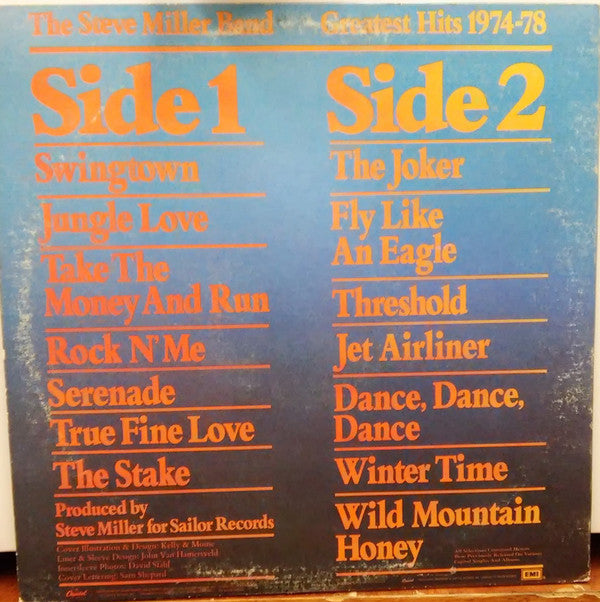 Steve Miller Band ~ Greatest Hits 1974-78 (Vinyl) - Djungel & Jazz