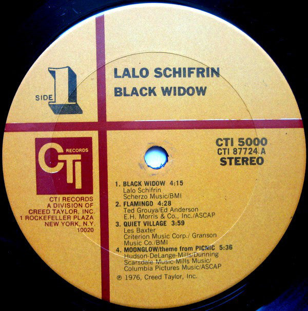 Lalo Schifrin ~ Black Widow (Vinyl) - Djungel & Jazz