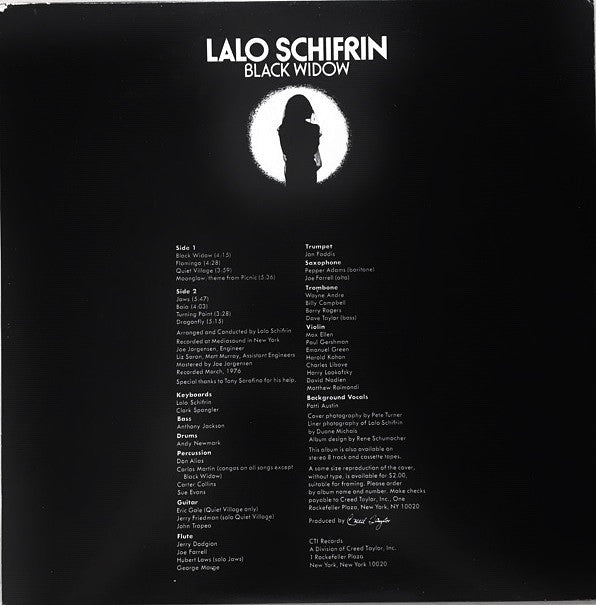 Lalo Schifrin ~ Black Widow (Vinyl) - Djungel & Jazz