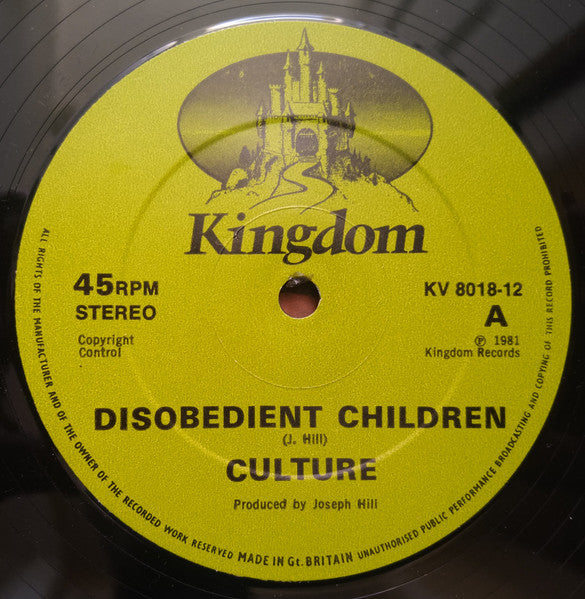 Culture : Disobedient Children (12", Ltd)