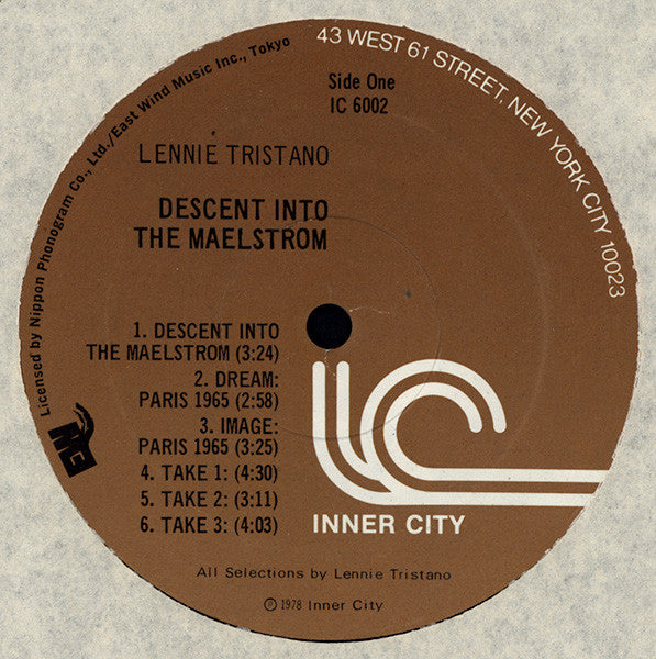 Lennie Tristano ~ Descent Into The Maelstrom (Vinyl) - Djungel & Jazz