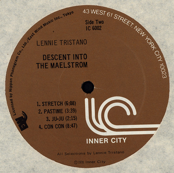 Lennie Tristano ~ Descent Into The Maelstrom (Vinyl) - Djungel & Jazz