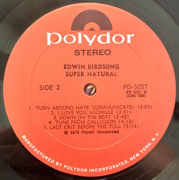 Edwin Birdsong ~ Super Natural (Vinyl) - Djungel & Jazz