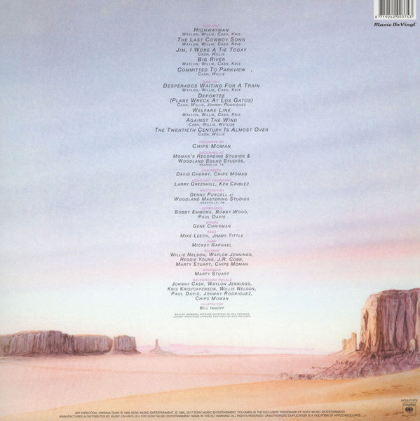 Waylon Jennings • Willie Nelson • Johnny Cash • Kris Kristofferson ~ Highwayman (Vinyl) - Djungel & Jazz