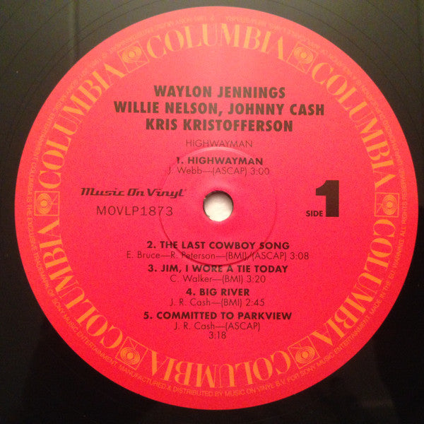 Waylon Jennings • Willie Nelson • Johnny Cash • Kris Kristofferson ~ Highwayman (Vinyl) - Djungel & Jazz