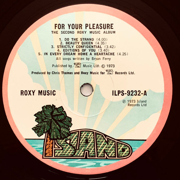 Roxy Music : For Your Pleasure (LP, Album, Gat)
