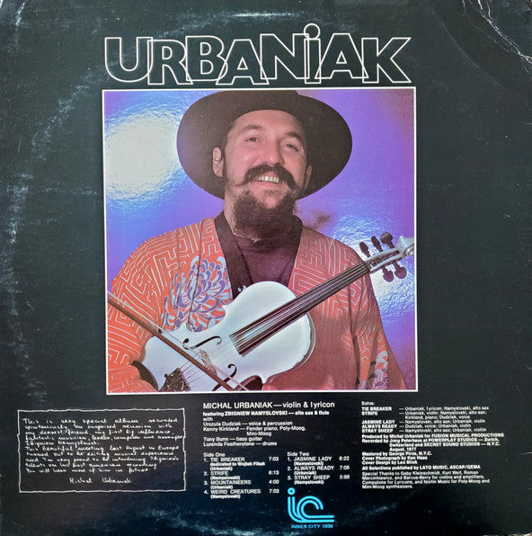 Urbaniak ~ Urbaniak (Vinyl) - Djungel & Jazz