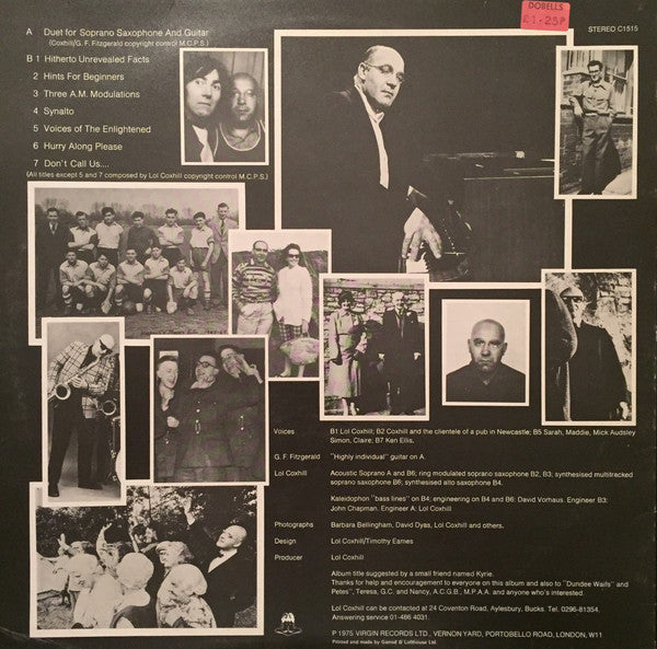 Lol Coxhill ~ Fleas In Custard (Vinyl) - Djungel & Jazz