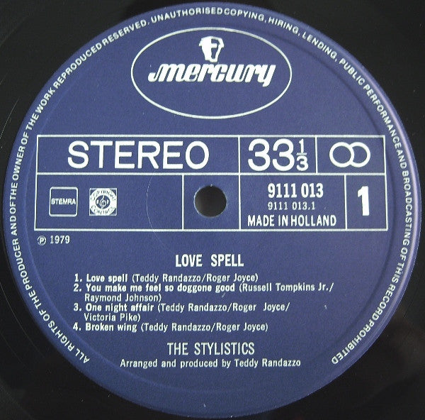 The Stylistics ~ Love Spell (Vinyl) - Djungel & Jazz