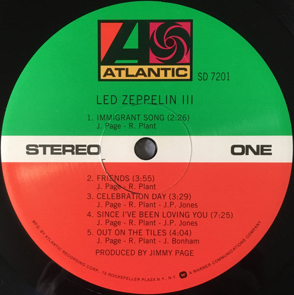 Led Zeppelin : Led Zeppelin III (LP, Album, RE, 180)