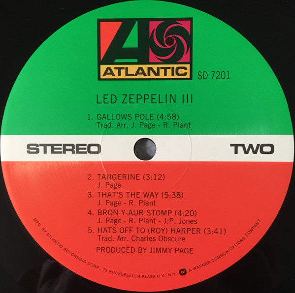Led Zeppelin : Led Zeppelin III (LP, Album, RE, 180)