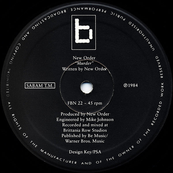 New Order ~ Murder (Vinyl) - Djungel & Jazz